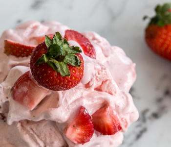 gelato fragola senza zuccheri aggiunti