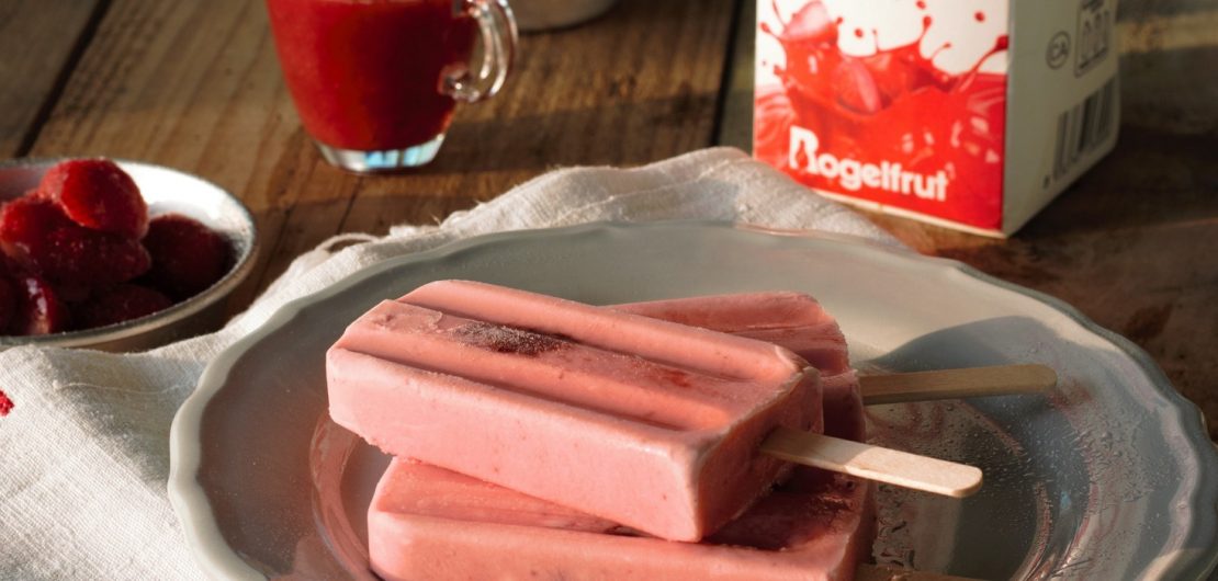 sorbetto su stecco fragola yogurt