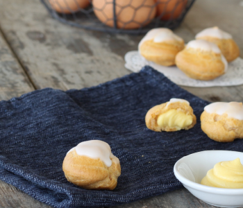 bigne crema pasticcera cocco