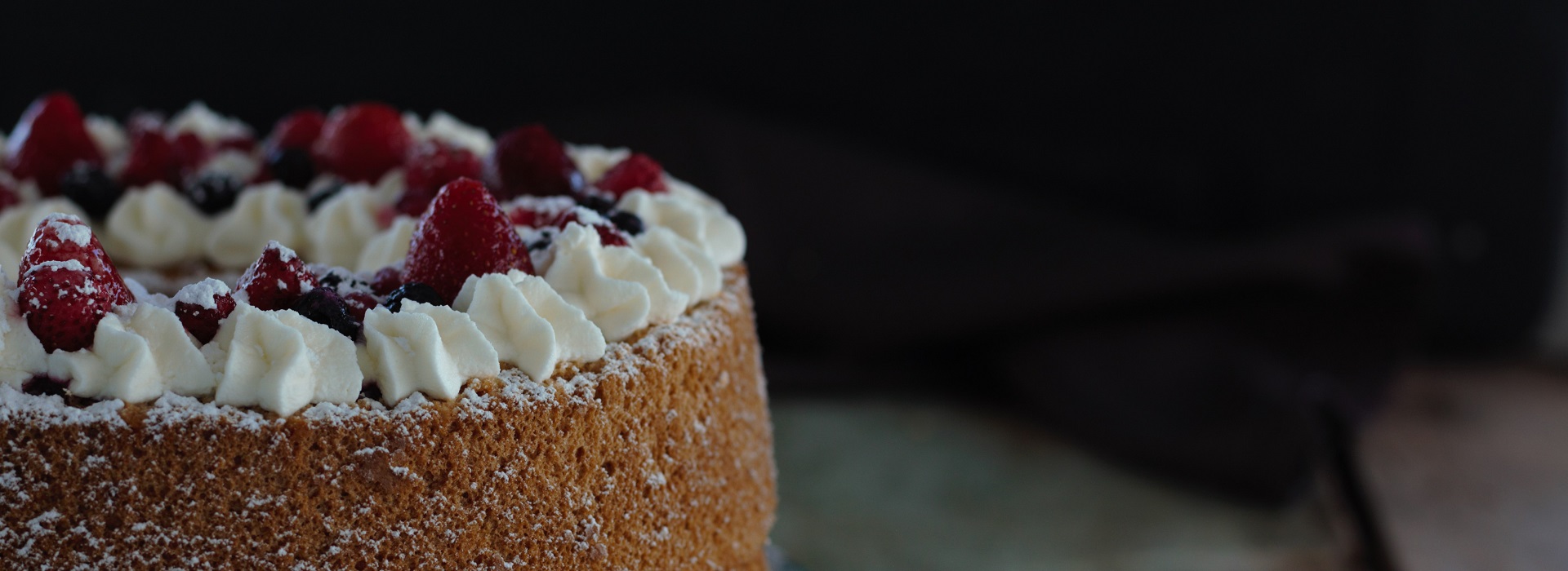 chiffon cake ai frutti di bosco